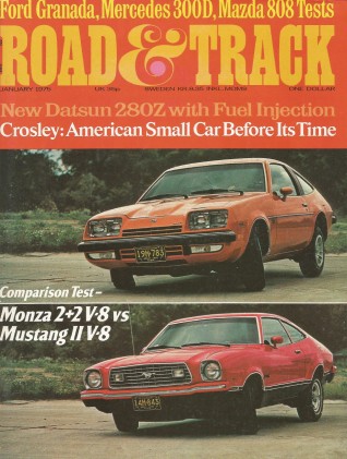 ROAD & TRACK 1975 JAN - SPEARCO TURBO MUSTANG II